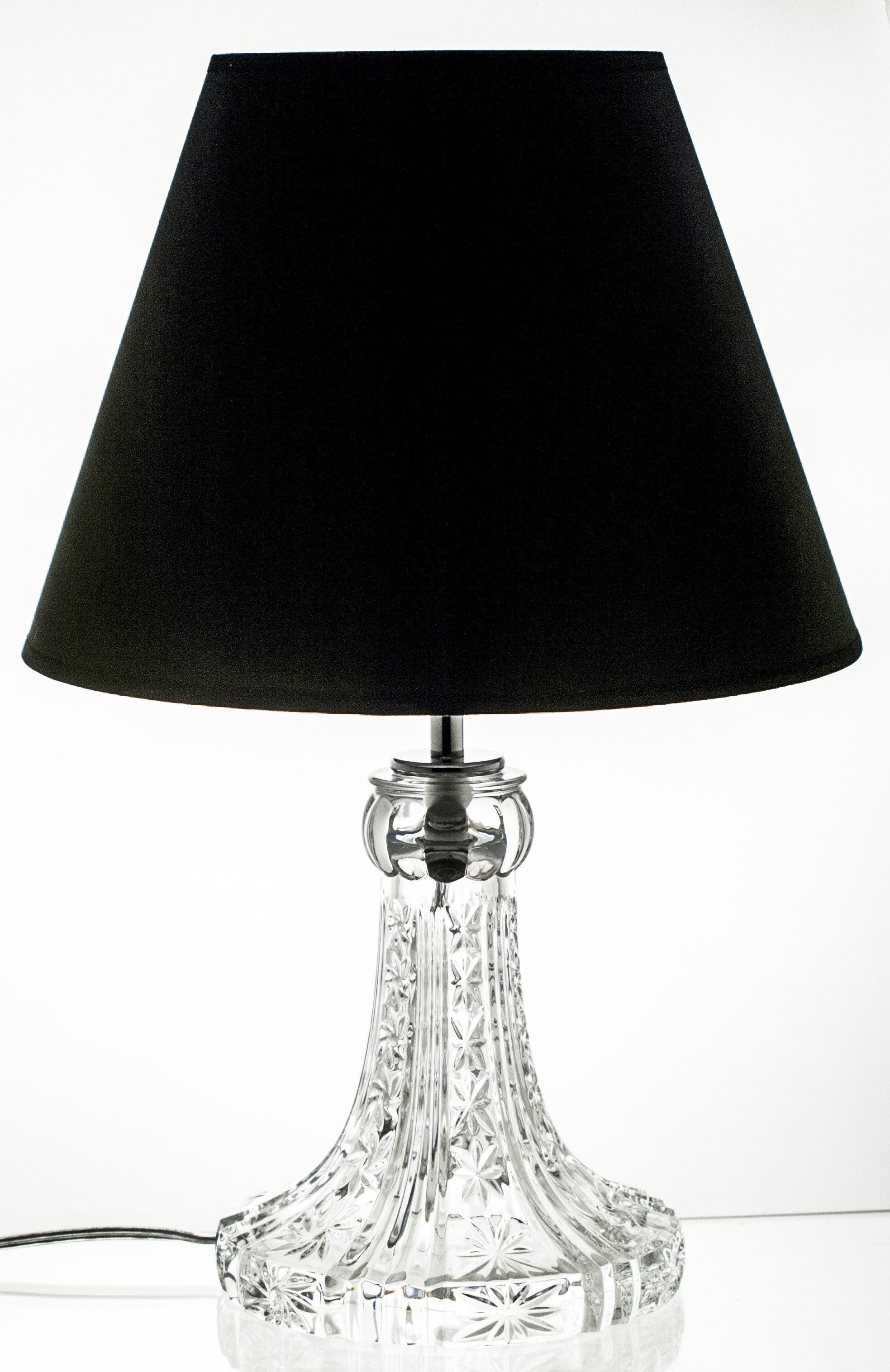 Zdjęcia - Żyrandol / lampa Elegancka lampa stołowa stojaca czarny klosz
