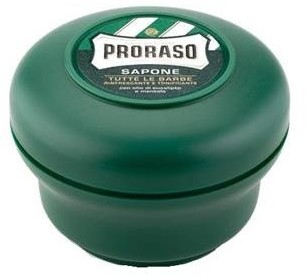 PRORASO Sapone odświeżające mydło do golenia w tyglu z olejkiem eukaliptusowym i mentolem 150ml 55525-uniw