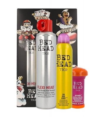 Tigi Bed Head Flexi Head zestaw Lakier do włosów 385ml + suchy szampon 238ml+ pudrowy balsam do włosów 58ml