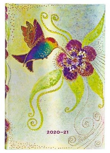 Paperblanks Kalendarz książkowy mini 2020-2021 Hummingbird