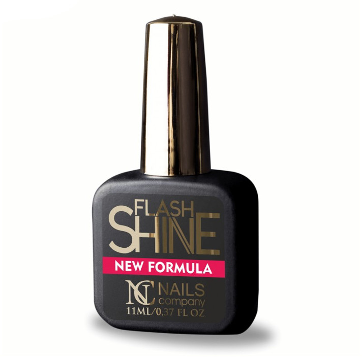 NAILS COMPANY Top Hybrydowy FLASH SHINE UV PROTECT NEW FORMULA Top bez przemywania 11 ml