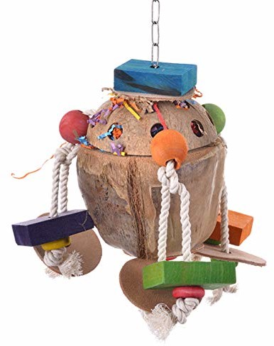 Wagner's Wagner kroki | Coconut Treat Holder Fun II  Das papugi na naturalne foraging zabawka