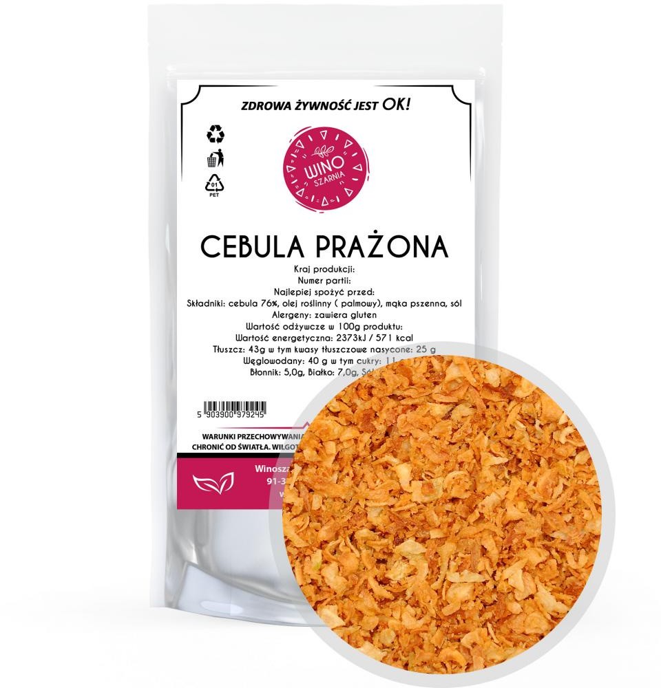 Cebula Prażona Smażona - 1kg