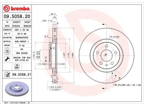 BREMBO 09.5058.21