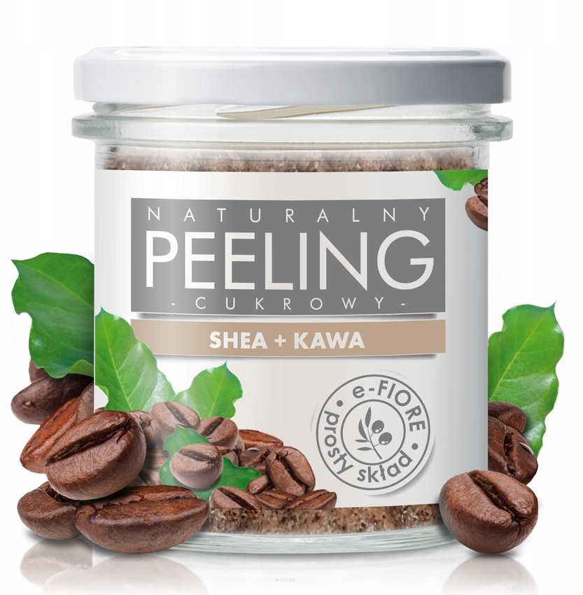 Peeling cukrowy Kawowy e-Fiore