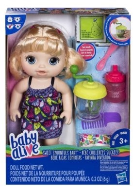 Hasbro BABY ALIVE LALA SŁODKA PRZEKĄSKA (BLOND)