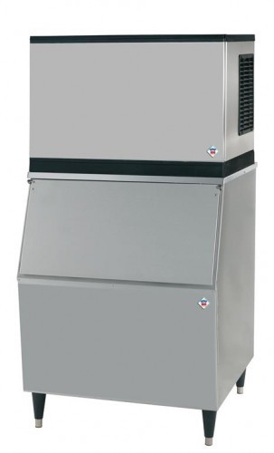 RM Gastro Kostkarka do lodu chłodzona powietrzem + zasobnik N - 215 AC