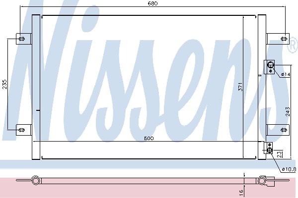 NISSENS Skraplacz, klimatyzacja NISSENS 94251