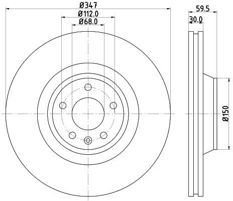 HELLA PAGID Tarcza hamulcowa PAGID 8DD355111-161