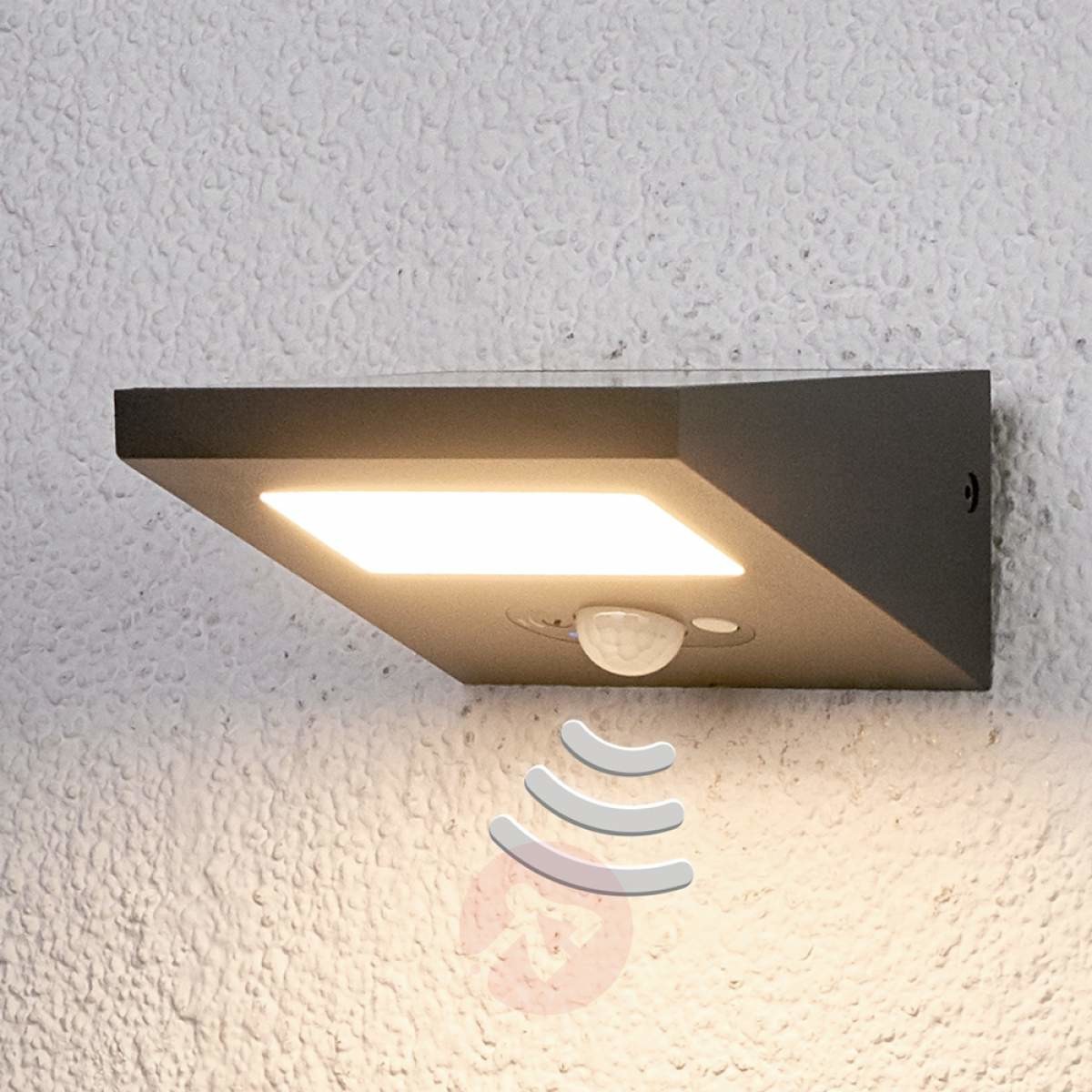 Lampenwelt wiecąca w dół solarna lampa zewnętrzna FELIN
