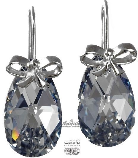 Swarovski NOWE PIĘKNE KOLCZYKI COMET SREBRO