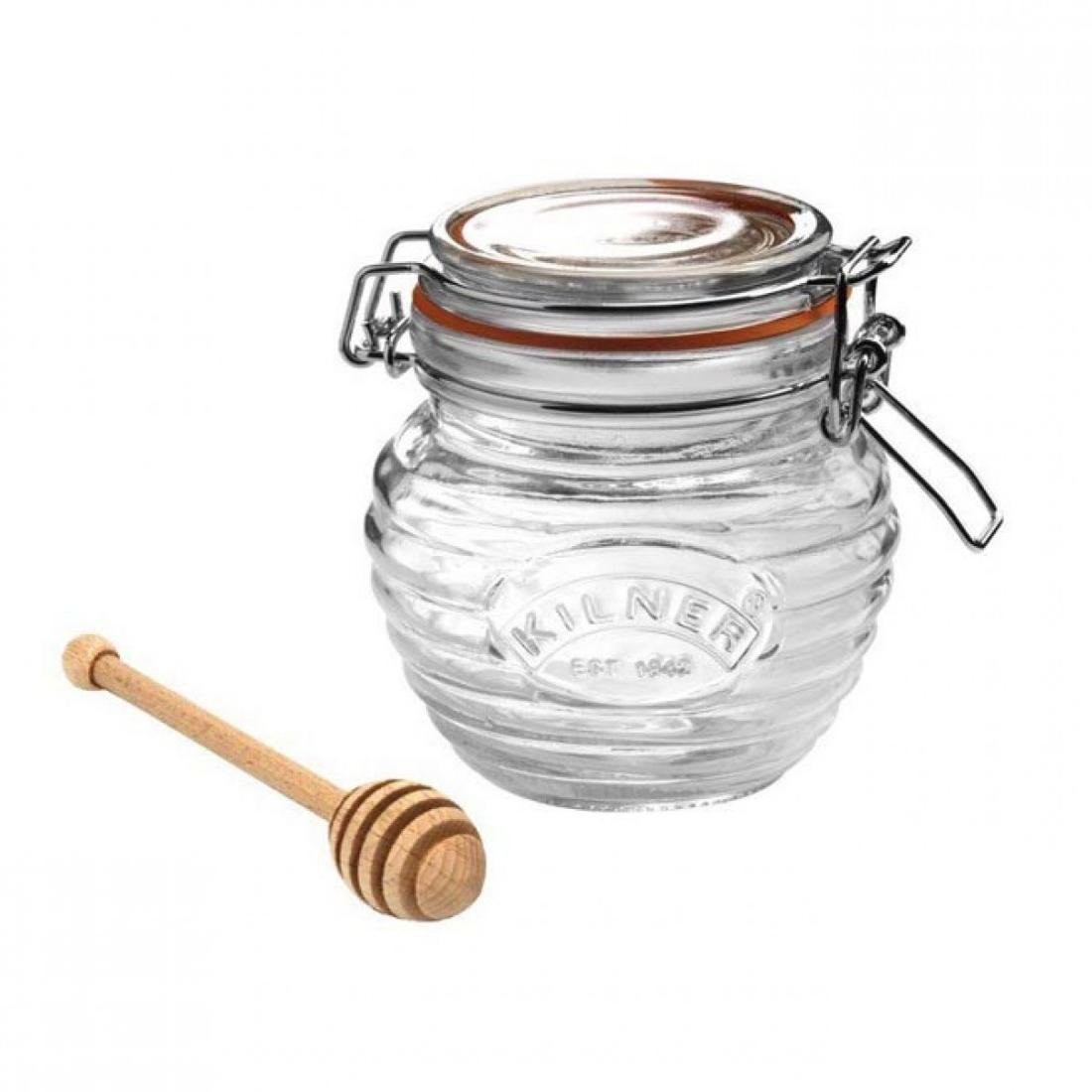 Kilner Słoik do miodu z czerpakiem Clip Top, 400 ml