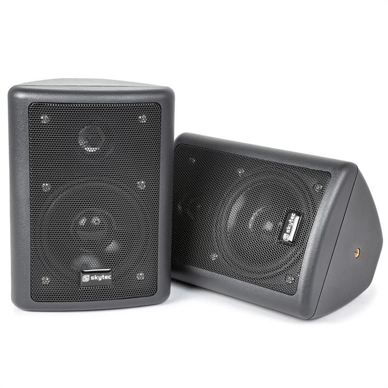 Skytec 2-drożna kolumna stereo Para 75 W maks z materiałem montażowym czarna Sky-100.015