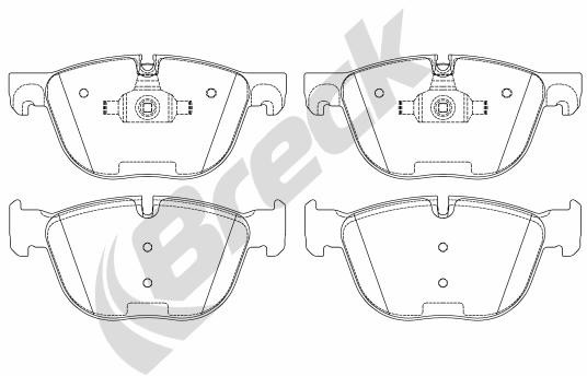 BRECK Zestaw klocków hamulcowych, hamulce tarczowe 24170 00 552 00 24170 00 552 00