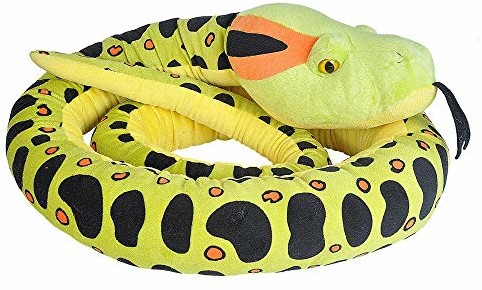 Wild Republic 21689 Serpiente Peluches Jumbo pluszowy wąż Anaconda przytulanka 280 cm, Multi 21689