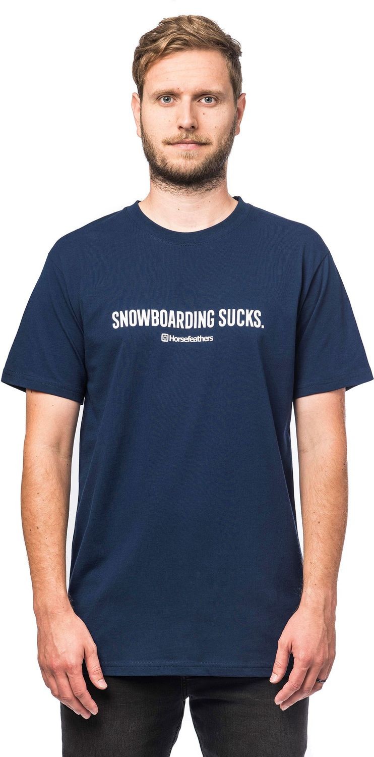 Horsefeathers t-shirt SNOWBOARDING SUCKS T-SHIRT indigo)