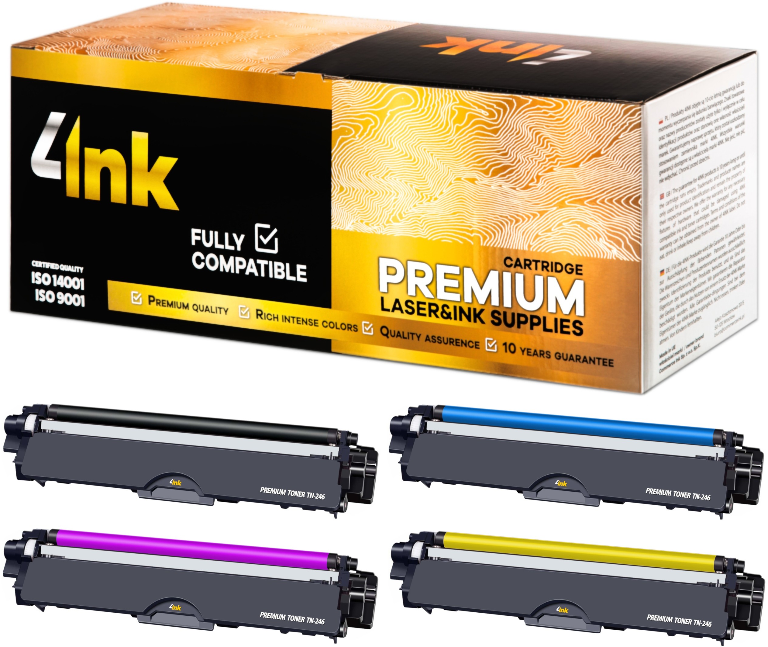 4x Toner TN-246 Do Brother HL-3142CW HL-3152CDW