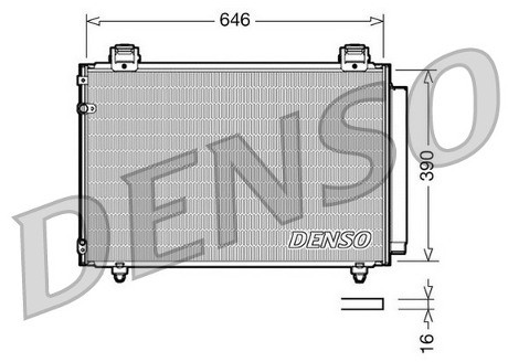 DENSO Skraplacz, klimatyzacja DCN50024