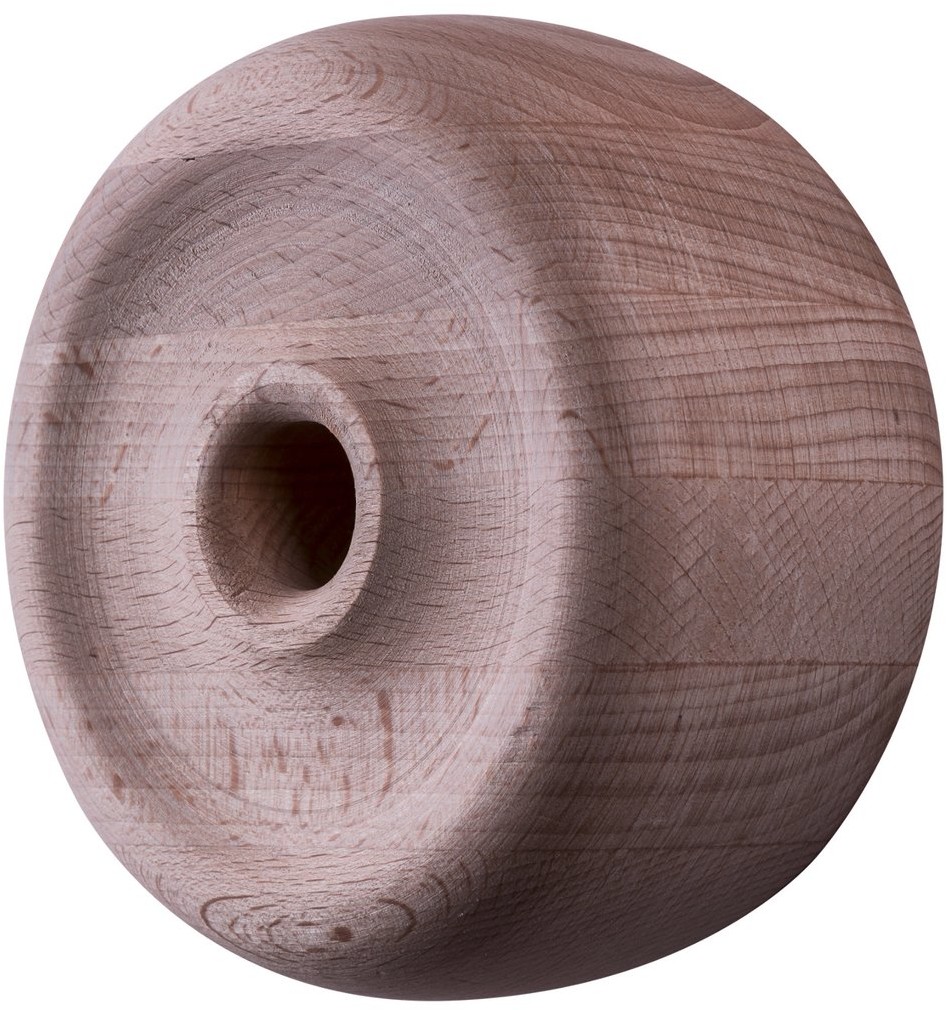 Kornik Zakończenie poręczy z drewna bukowego 50 mm x 60 mm koło