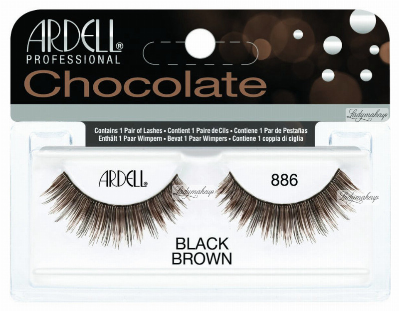 Ardell Chocolate Lashes - Brązowo-czarne rzęsy na pasku - 886 ARDLCNPA-NAPA