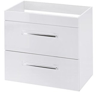 Active Comad  6-częściowy komplet mebli łazienkowych, kolor: biały, wysoki połysk ACTIVE 820