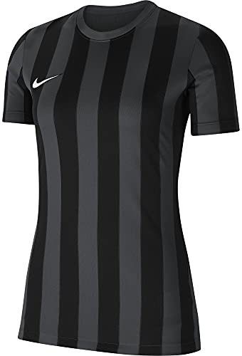 Nike Damska koszulka Striped Division Iv Jersey Ss Women T-Shirt szary antracytowy/czarny/biały M CW3816