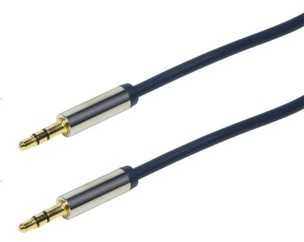 Logilink Kabel Kabel audio stereo CA10030 3,5 mm, M/M, 0,3m, niebieski