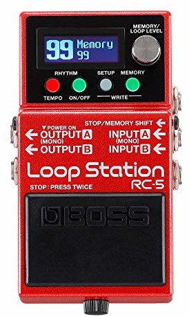 BOSS RC-5 Loop Station nowoczesny, kompaktowy looper o najwyższej jakości dźwięku, 99 miejsc zapisu fazy, 57 rytmów i opcjonalnym sterowaniem MIDI. Idealny do gitary, basów, elektroakustycznych RC-5