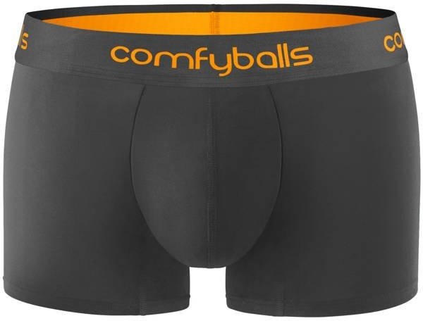 ComfyBalls COMFYBALLS Bokserki REGULAR COTTON czarno-pomarańczowe