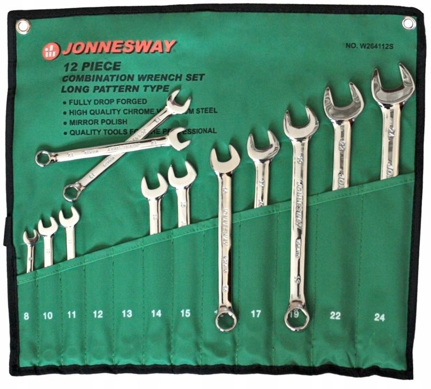 Zestaw Klucze 6 Kątne Płasko-oczkowe 8-24MM W26411