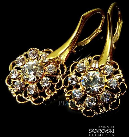 Arande NOWE SWAROVSKI UNIKAT KOMPLET CRYSTAL FLOW GOLD 700171