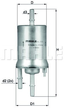 Фото - Паливний фільтр KNECHT Filtr paliwa Mahle KL 570 