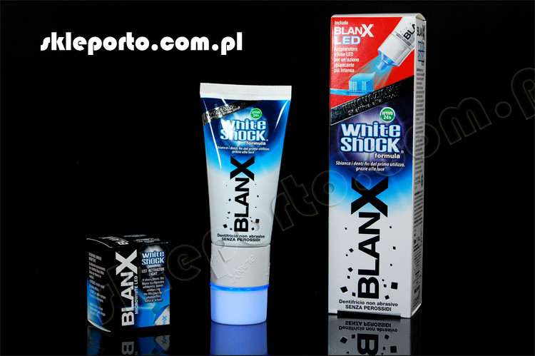 Blanx White Shock + akcelerator LED pasta wybielająca - wybielanie zębów