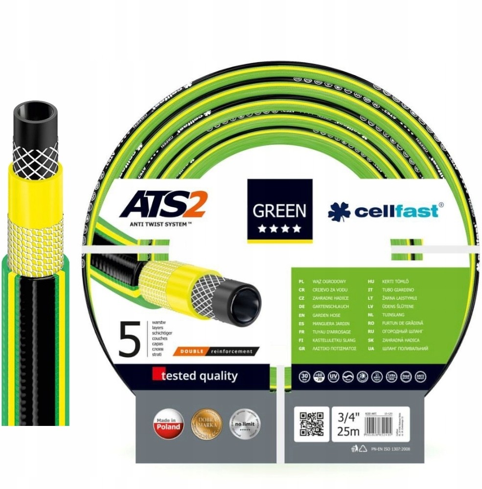 Cellfast Wąż ogrodowy green ATS2 3/4 25m