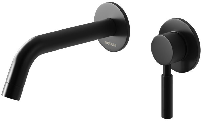 Kohlman Roxin Black bateria umywalkowa 2-otworowa podtynkowa czarny półmat QW180RB |