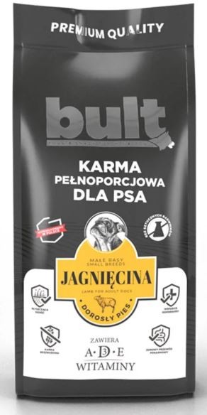 BULT BULT DLA PSÓW DOROSŁY MAŁYCH RAS Z JAGNIĘCINĄ 3KG