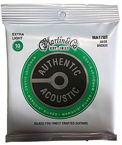 Martin MA170S Authentic Acoustic - Marquis Silked - 80/20 Brąz Extra Light (10-47) 41Y18MA170S 41Y18MA170S