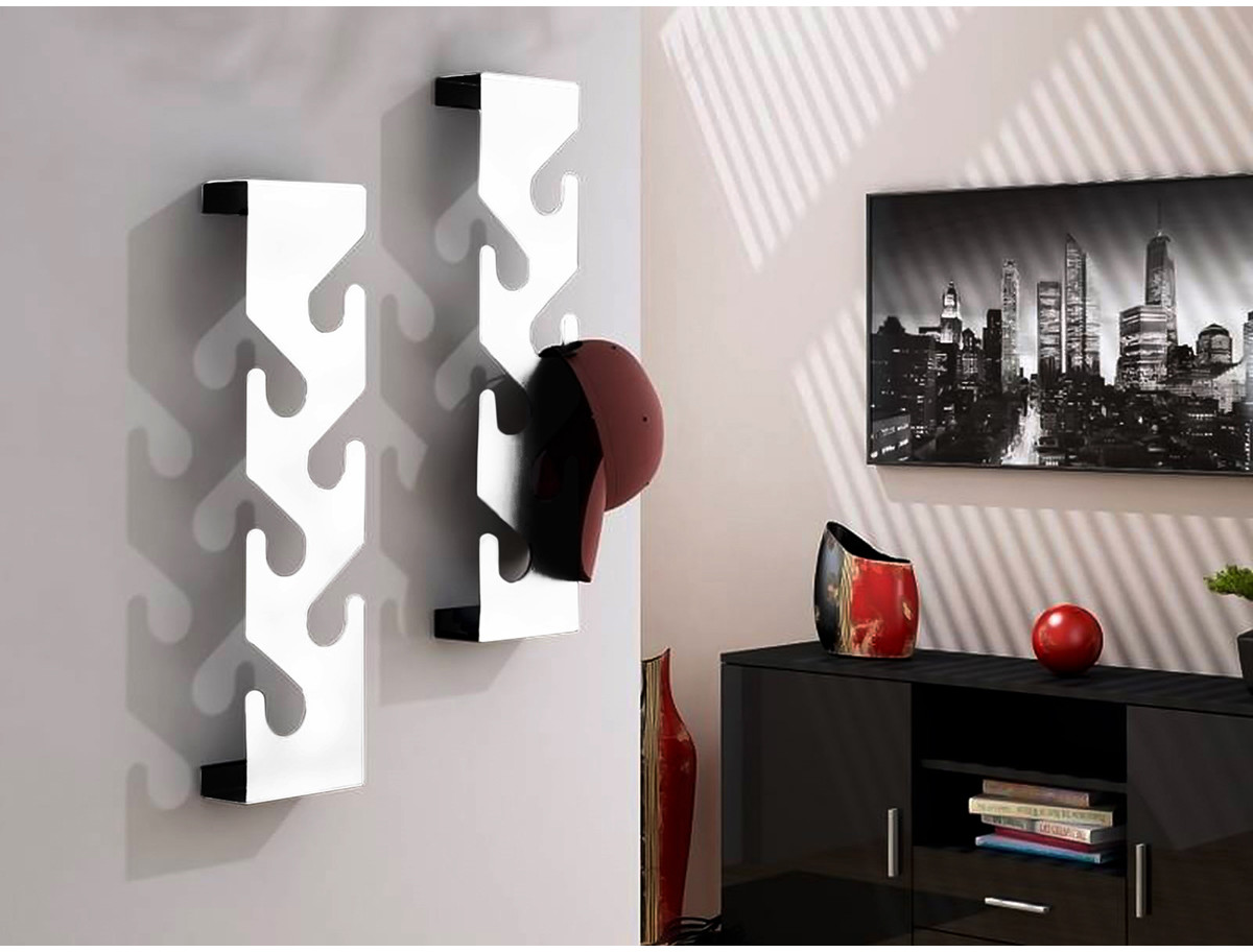 D2.Design Wieszak na ubrania 15x7x60cm D2 Cani biały 5902385701921