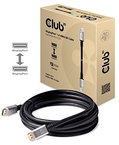 Club 3D Club 3d CAC-1069 kabel DisplayPort 1.4 hbr3 32,4 GB/S Czarny CAC-1069
