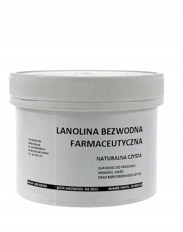 Lanolina Bezwodna Farmaceutyczna Czysta 200g