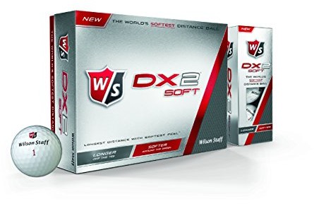 Wilson Staff WS DX2 Soft piłki golfowe, 12 sztuki, kolor: biały, biały WGWP37100