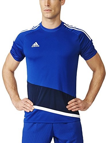 Adidas męska koszulka z krótkim rękawem regista 16, niebieski, S 4055344265208
