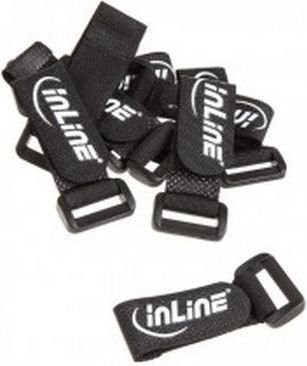 InLine rzepy 20x100mm 10sztuk czarne 59945E