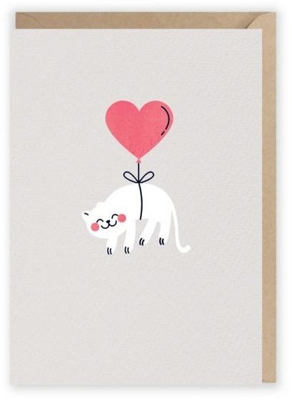 Cardie Kartka okolicznościowa Kotek, eko koperta K026