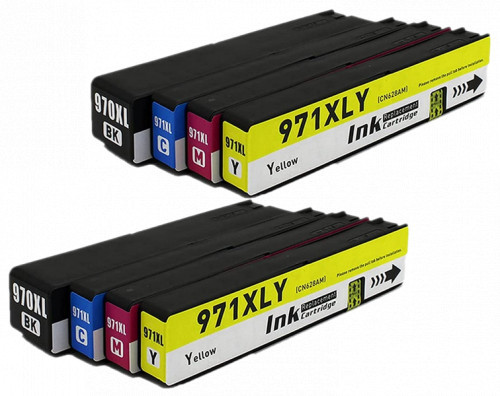 HP 8x Tusz Do HP 970XL 971XL 250/110ml CMYK