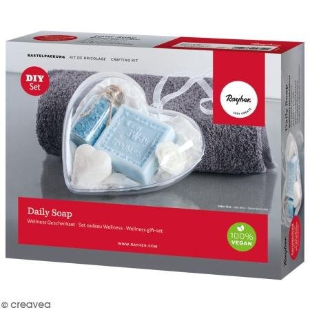 RAYHER HOBBY Rayher 34386000 opakowanie: Daily Soap  zestaw prezentowy Wellness, f. 4 mydło artykuł do majsterkowania, Box 1set 34386000