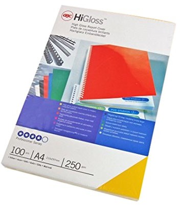 GBC Okładki  HiGloss, A4,  szt., czerwony CE020030