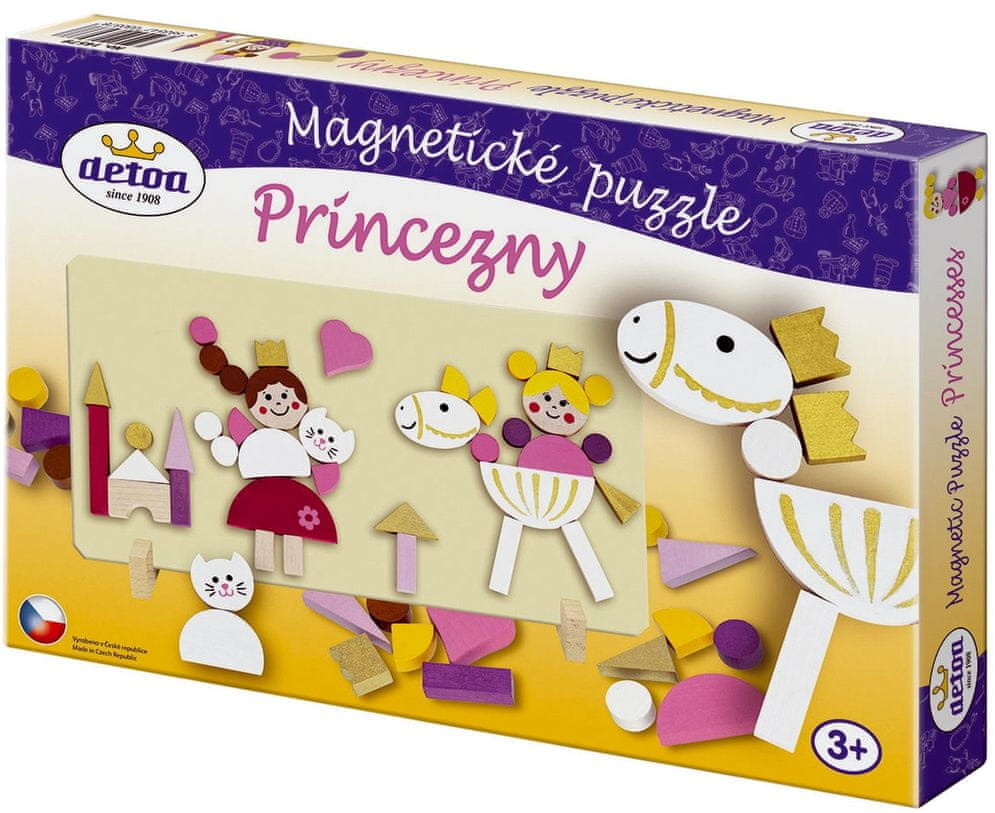 DETOA DETOA puzzle magnetyczne Księżniczki # z wartością produktów powyżej 89zł!