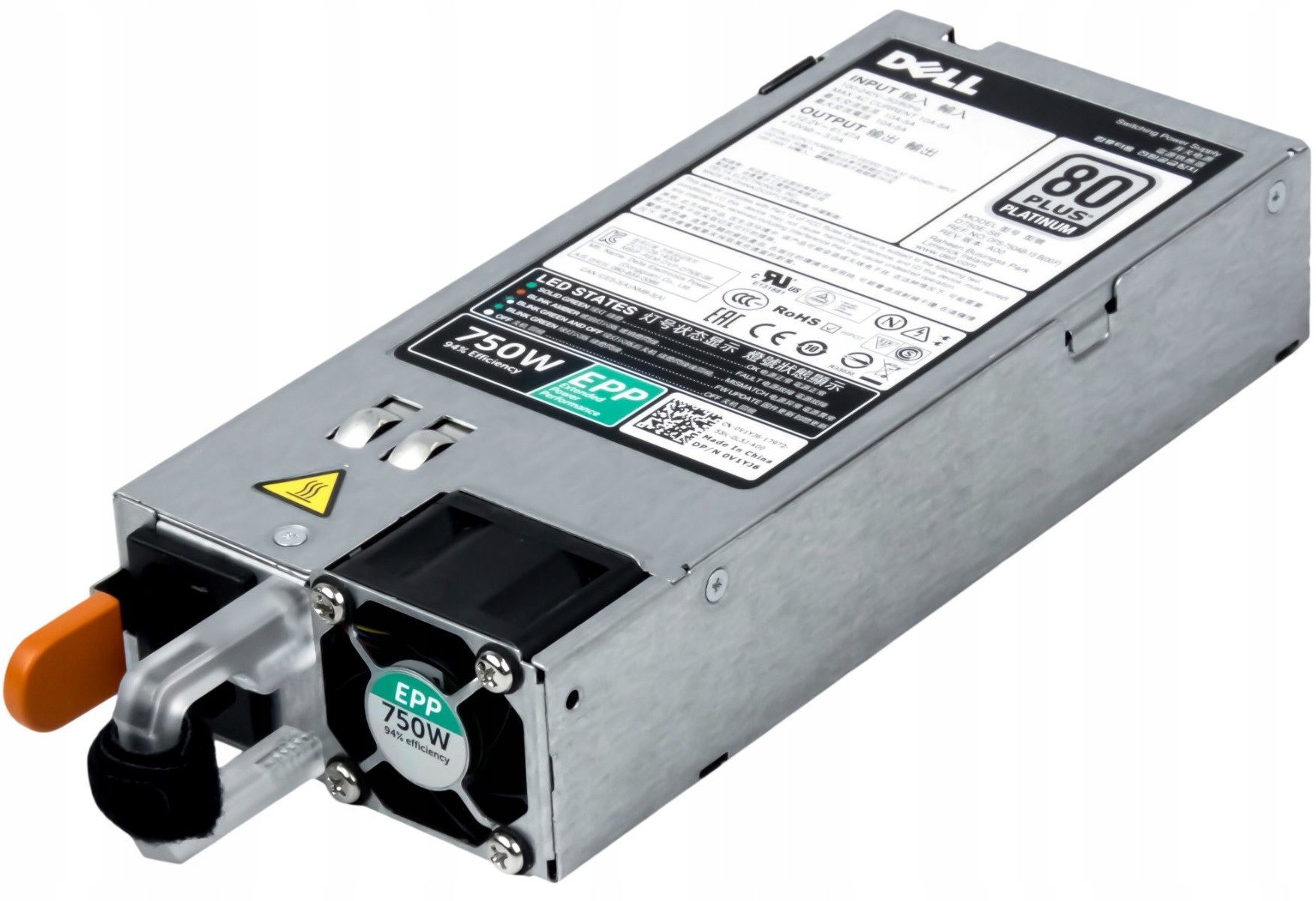 Dell 0V1YJ6 750W D750E-S6 R730 R730xd R630 T430