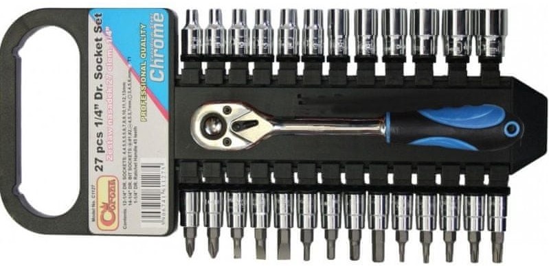 Corona zestaw nasadek i grzechotka 1/4